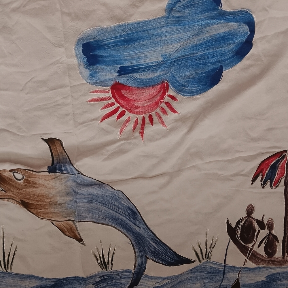 Miss Floriana Shawl, Sarong, Skirt Dolphin Beach Scene - Picture 6 of 7